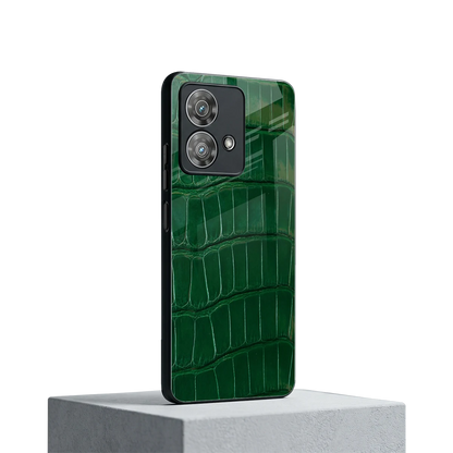 Croco Green motorola edge 40 neo 5g mobile cover | shockproof glass phone case