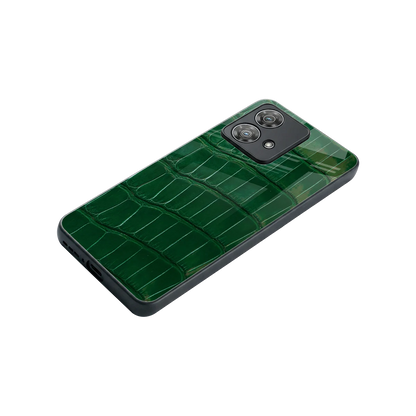 Croco Green stylish phone case for motorola edge 40 neo 5g | glossy glass and slim fit