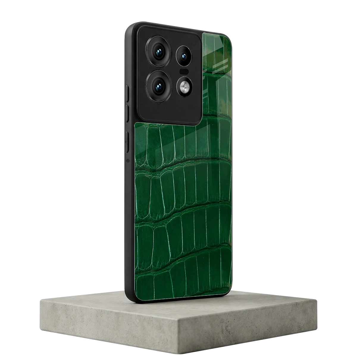 Croco Green motorola edge 50 pro mobile cover | shockproof glass phone case