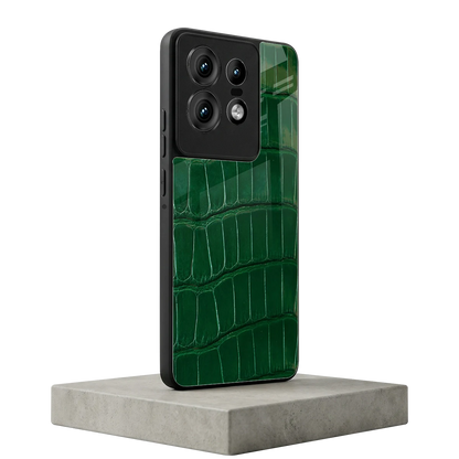 Croco Green motorola edge 50 pro mobile cover | shockproof glass phone case