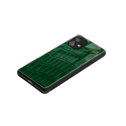 Croco Green stylish phone case for nothing phone 1 | glossy glass and slim fit