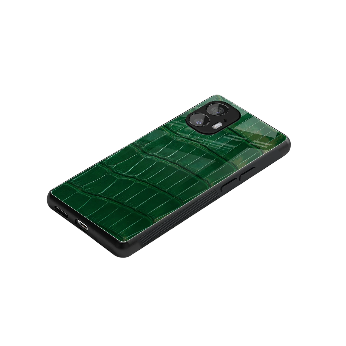 Croco Green stylish phone case for nothing phone 2 | glossy glass and slim fit