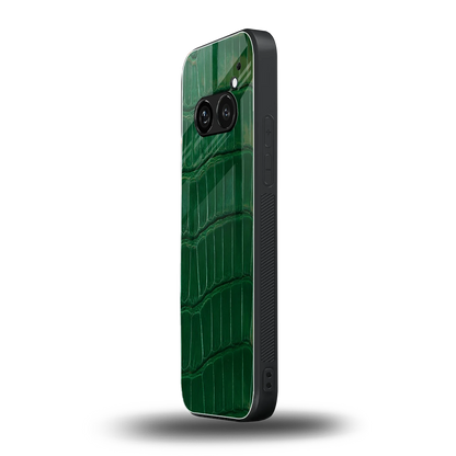 Croco Green nothing phone 2a plus mobile cover | shockproof glass phone case