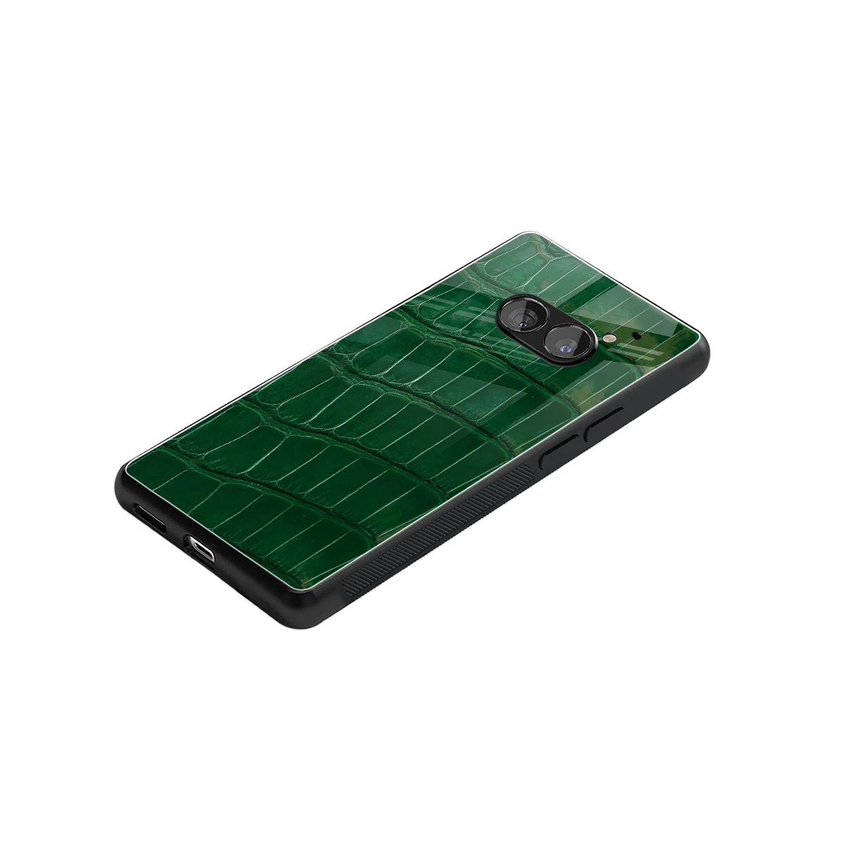 Croco Green stylish phone case for nothing phone 2a | glossy glass and slim fit
