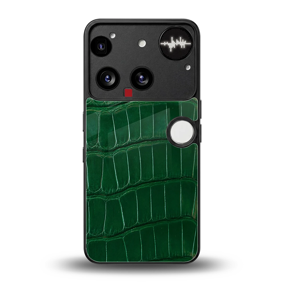 Croco Green back phone cover | glass case for nothing phone 3
