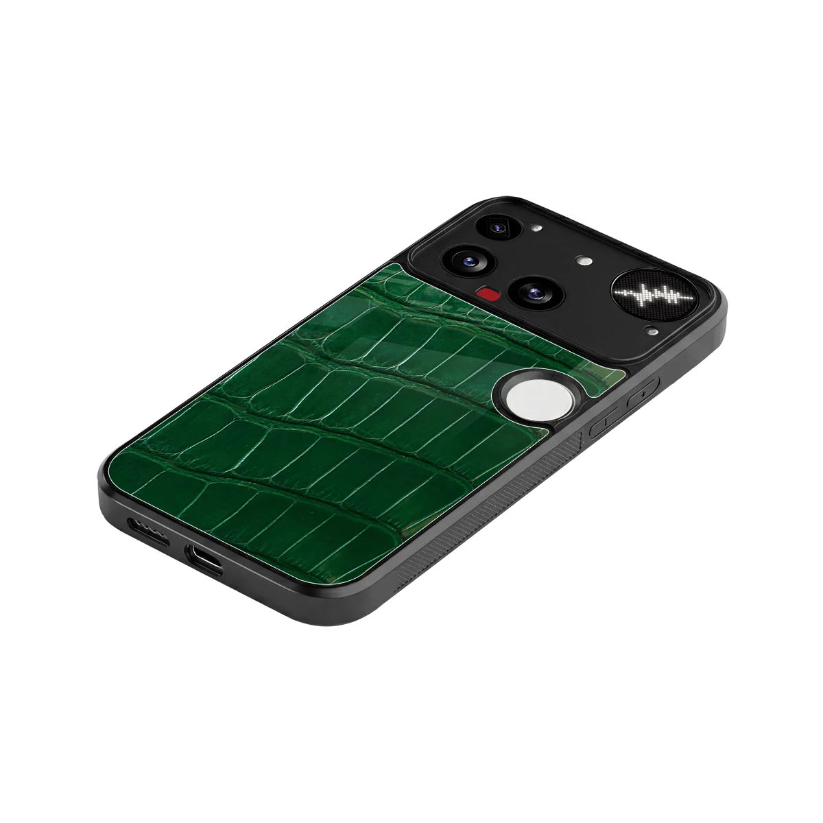 Croco Green stylish phone case for nothing phone 3 | glossy glass and slim fit
