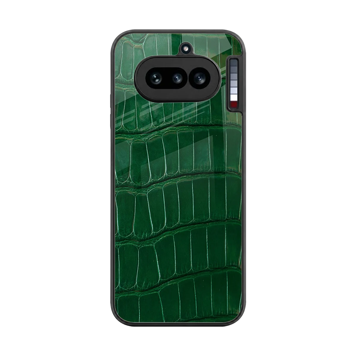 Croco Green back phone cover | glass case for nothing phone 4a