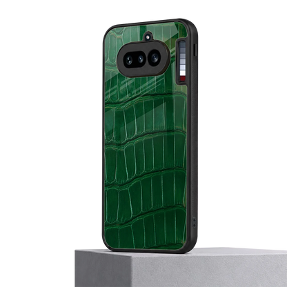 Croco Green nothing phone 4a mobile cover | shockproof glass phone case