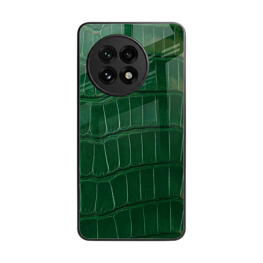 Croco Green back phone cover | glass case for oneplus 13r