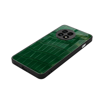 Croco Green stylish phone case for oneplus 13r | glossy glass and slim fit