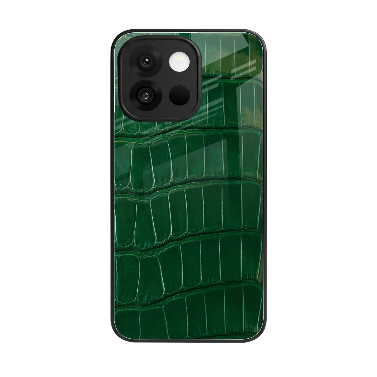 Croco Green back phone cover | glass case for oneplus 13s