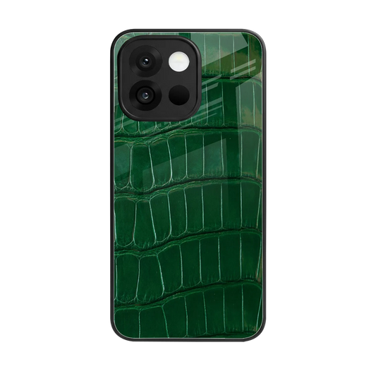 Croco Green back phone cover | glass case for oneplus 13s