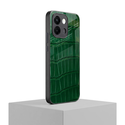 Croco Green oneplus 13s mobile cover | shockproof glass phone case