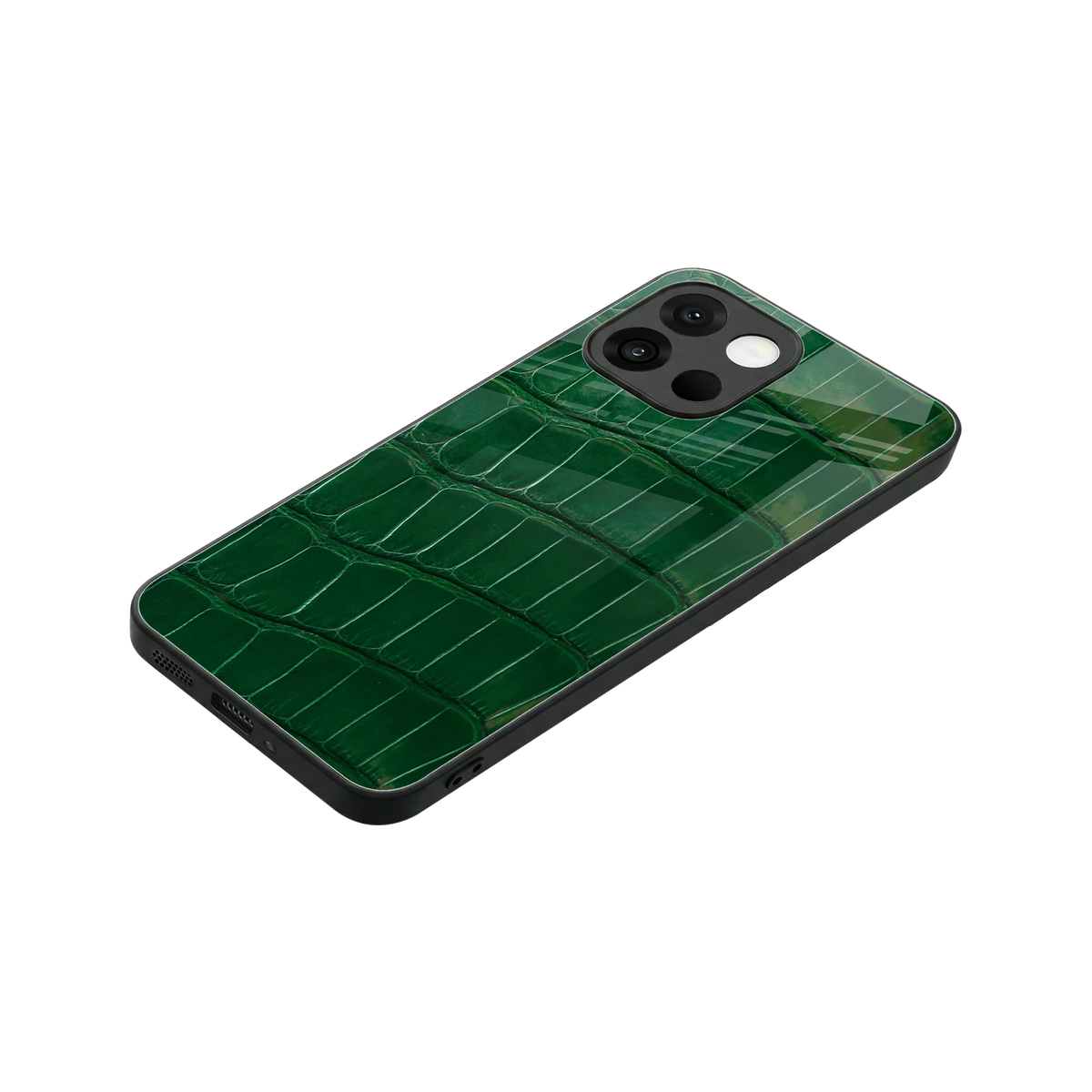 Croco Green stylish phone case for oneplus 13s | glossy glass and slim fit