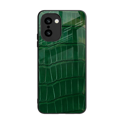 Croco Green back phone cover | glass case for oneplus 15r