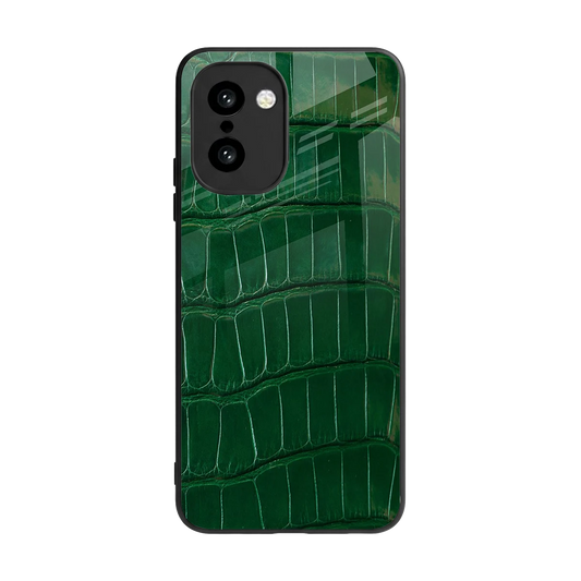Croco Green back phone cover | glass case for oneplus 15r