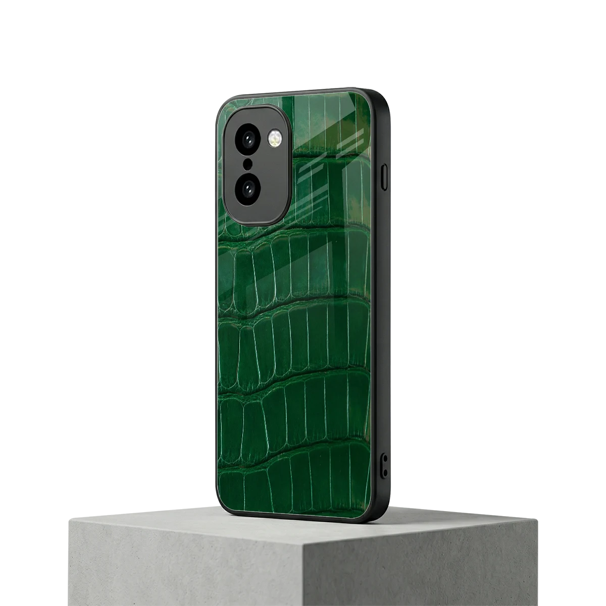 Croco Green oneplus 15r mobile cover | shockproof glass phone case