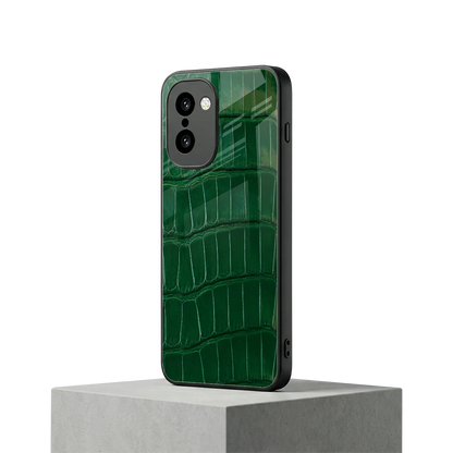 Croco Green oneplus 15r mobile cover | shockproof glass phone case