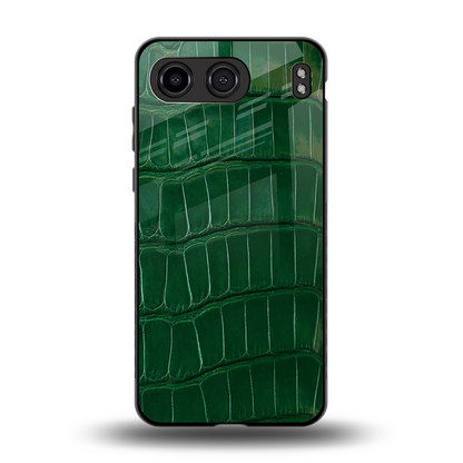 Croco Green back phone cover | glass case for oneplus nord 4