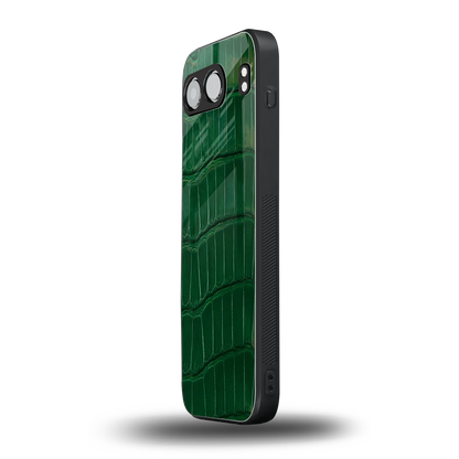 Croco Green oneplus nord 4 mobile cover | shockproof glass phone case
