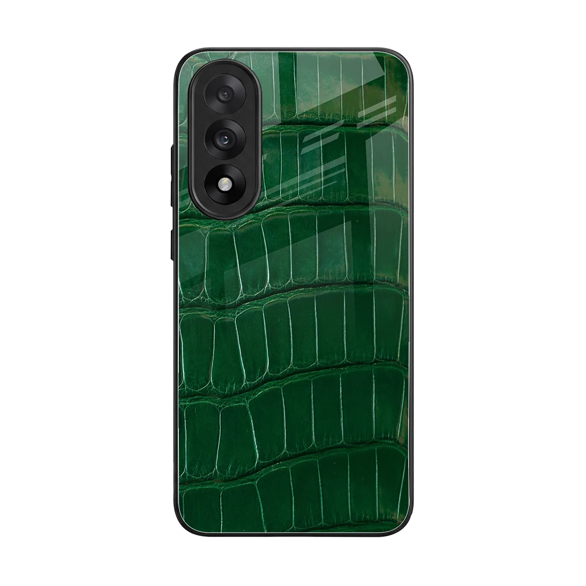 Croco Green back phone cover | glass case for oneplus nord 5