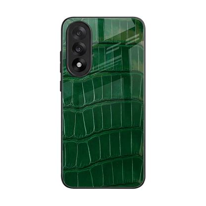 Croco Green back phone cover | glass case for oneplus nord 5