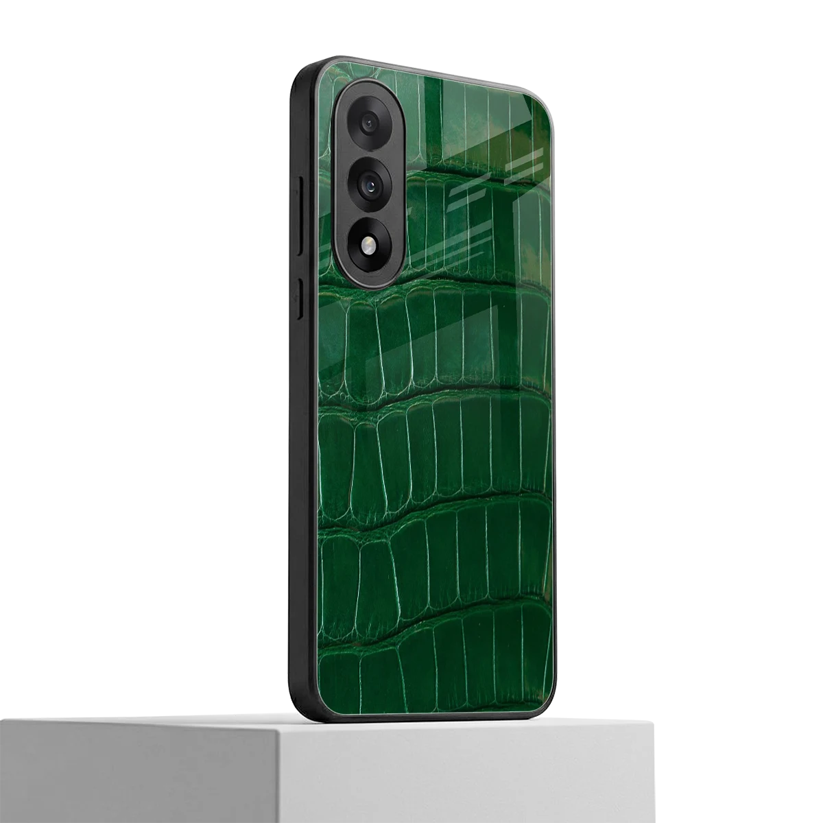 Croco Green oneplus nord 5 mobile cover | shockproof glass phone case