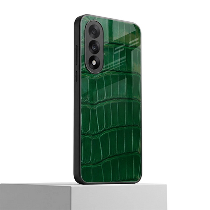 Croco Green oneplus nord 5 mobile cover | shockproof glass phone case