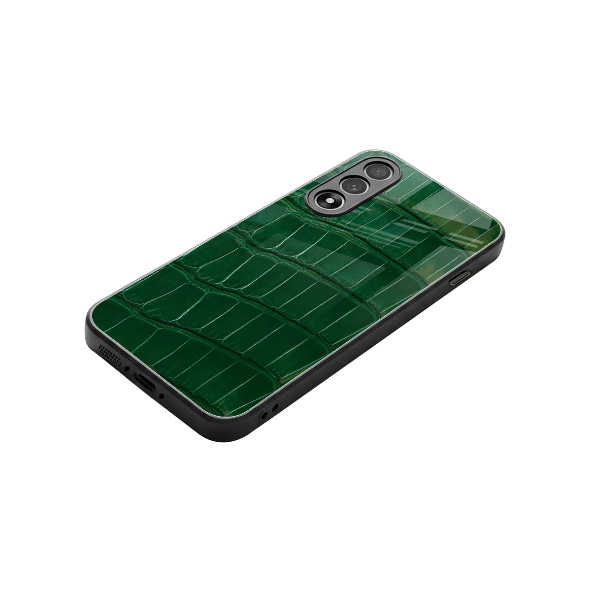 Croco Green stylish phone case for oneplus nord 5 | glossy glass and slim fit