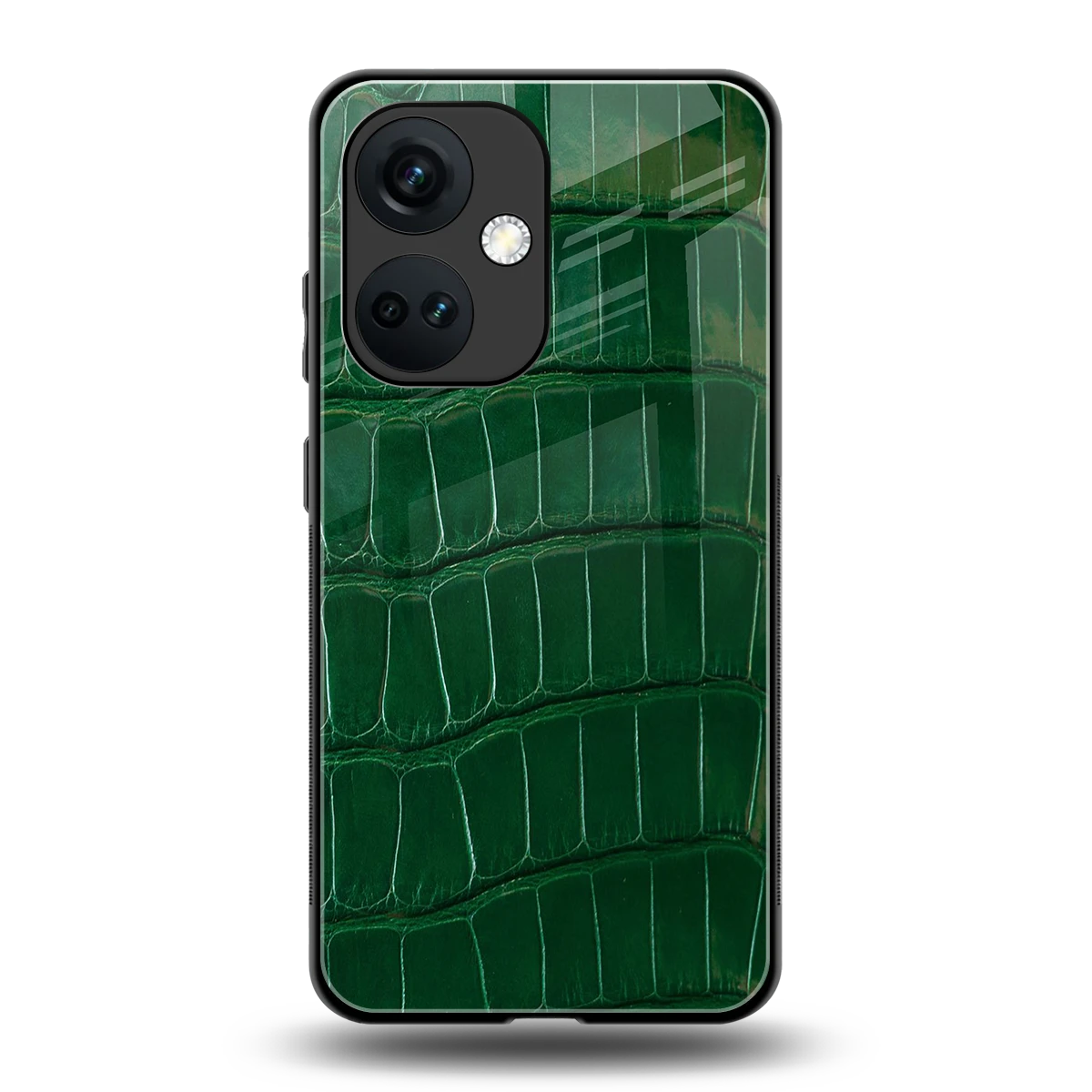 Croco Green back phone cover | glass case for oneplus nord ce 3