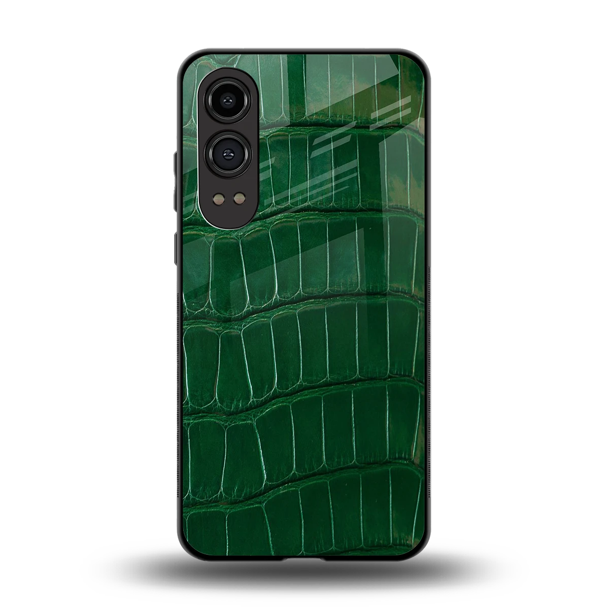 Croco Green back phone cover | glass case for oneplus nord ce 4 lite