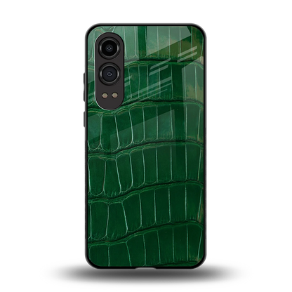 Croco Green back phone cover | glass case for oneplus nord ce 4 lite