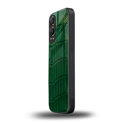 Croco Green oneplus nord ce 4 lite mobile cover | shockproof glass phone case