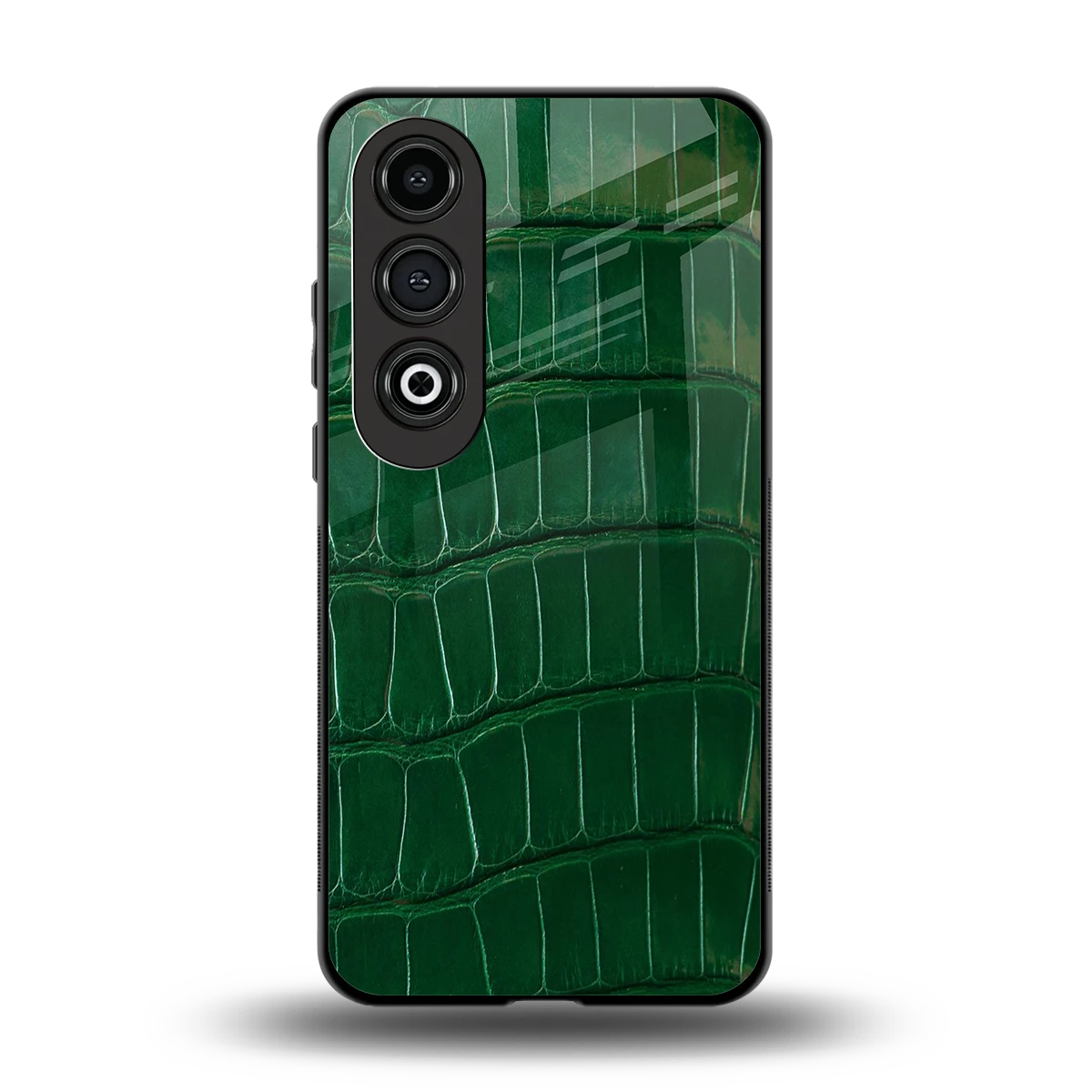 Croco Green back phone cover | glass case for oneplus nord ce 4