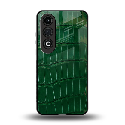 Croco Green back phone cover | glass case for oneplus nord ce 4