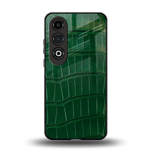 Croco Green back phone cover | glass case for oneplus nord ce 4