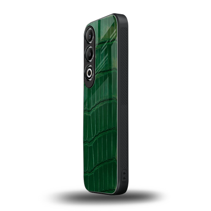 Croco Green oneplus nord ce 4 mobile cover | shockproof glass phone case