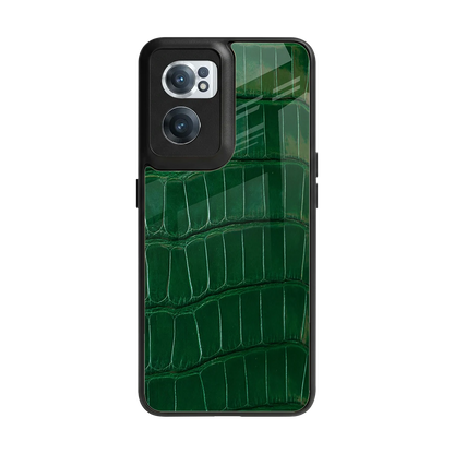 Croco Green back phone cover | glass case for oneplus nord ce 2