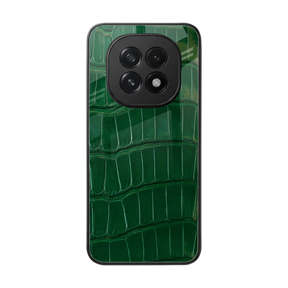 Croco Green back phone cover | glass case for oppo f29 5g