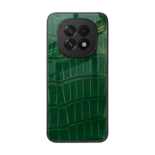 Croco Green back phone cover | glass case for oppo f29 5g