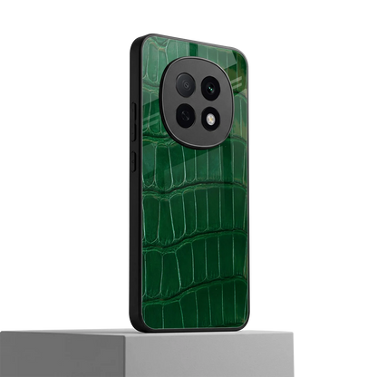 Croco Green oppo f29 pro 5g mobile cover | shockproof glass phone case