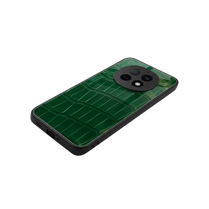 Croco Green stylish phone case for oppo f29 pro 5g | glossy glass and slim fit