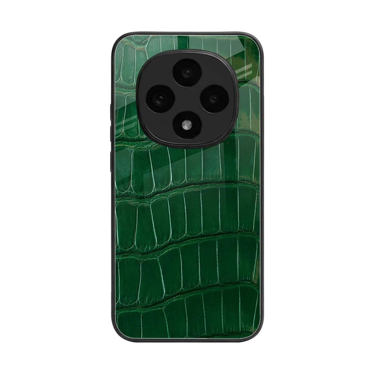 Croco Green back phone cover | glass case for oppo f31 pro 5g