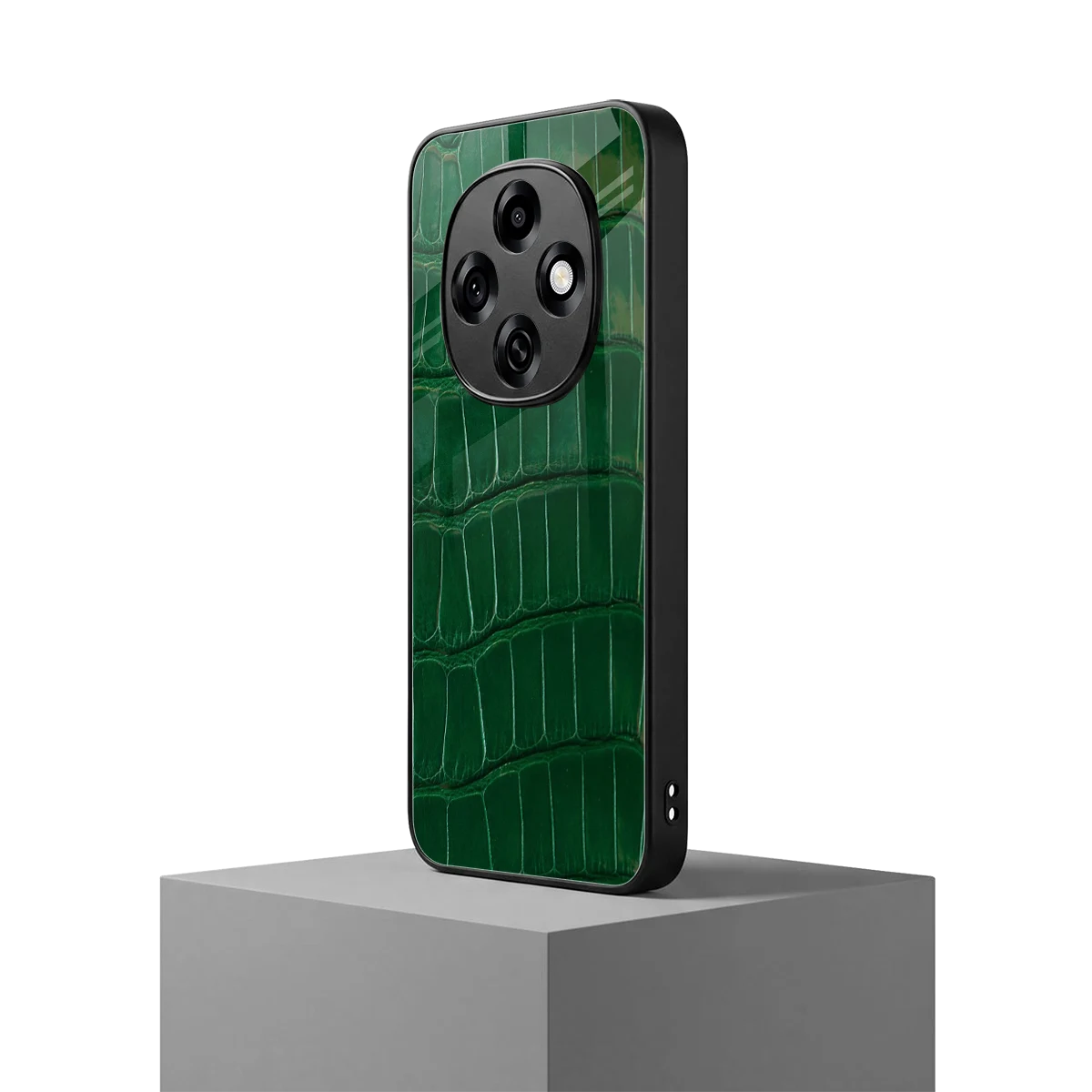 Croco Green oppo f31 pro 5g mobile cover | shockproof glass phone case