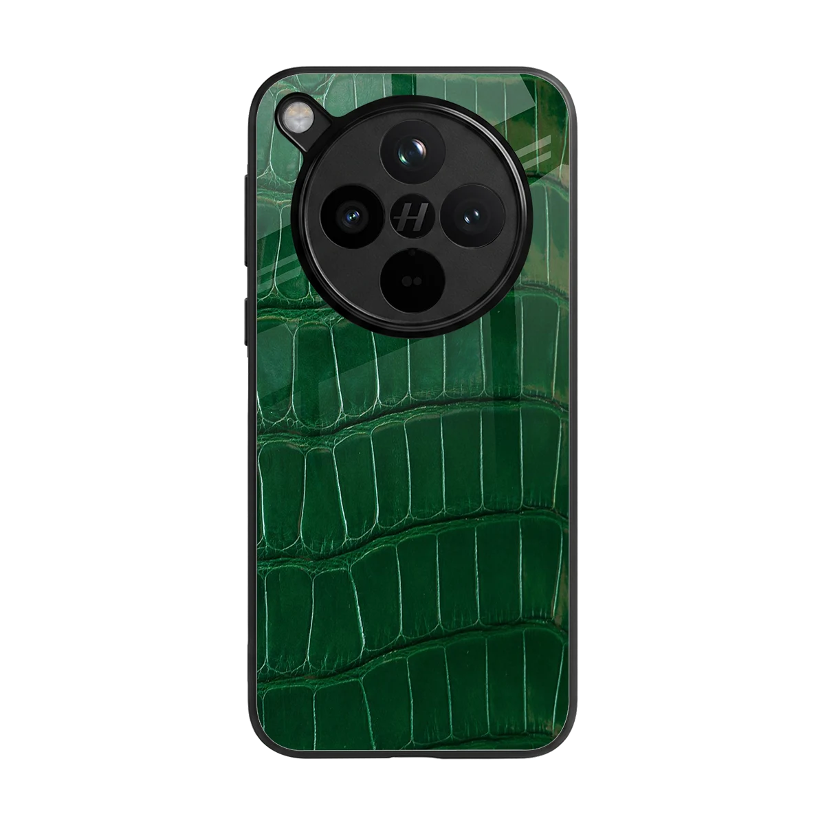 Croco Green back phone cover | glass case for oppo find x8