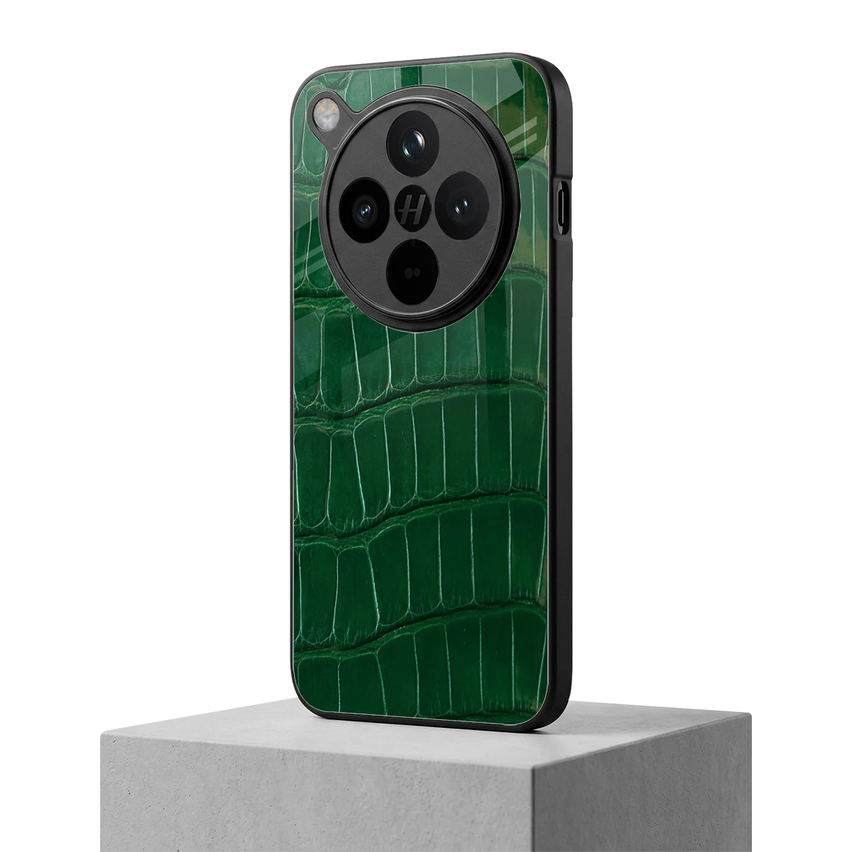 Croco Green oppo find x8 mobile cover | shockproof glass phone case