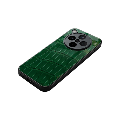 Croco Green stylish phone case for oppo find x8 | glossy glass and slim fit