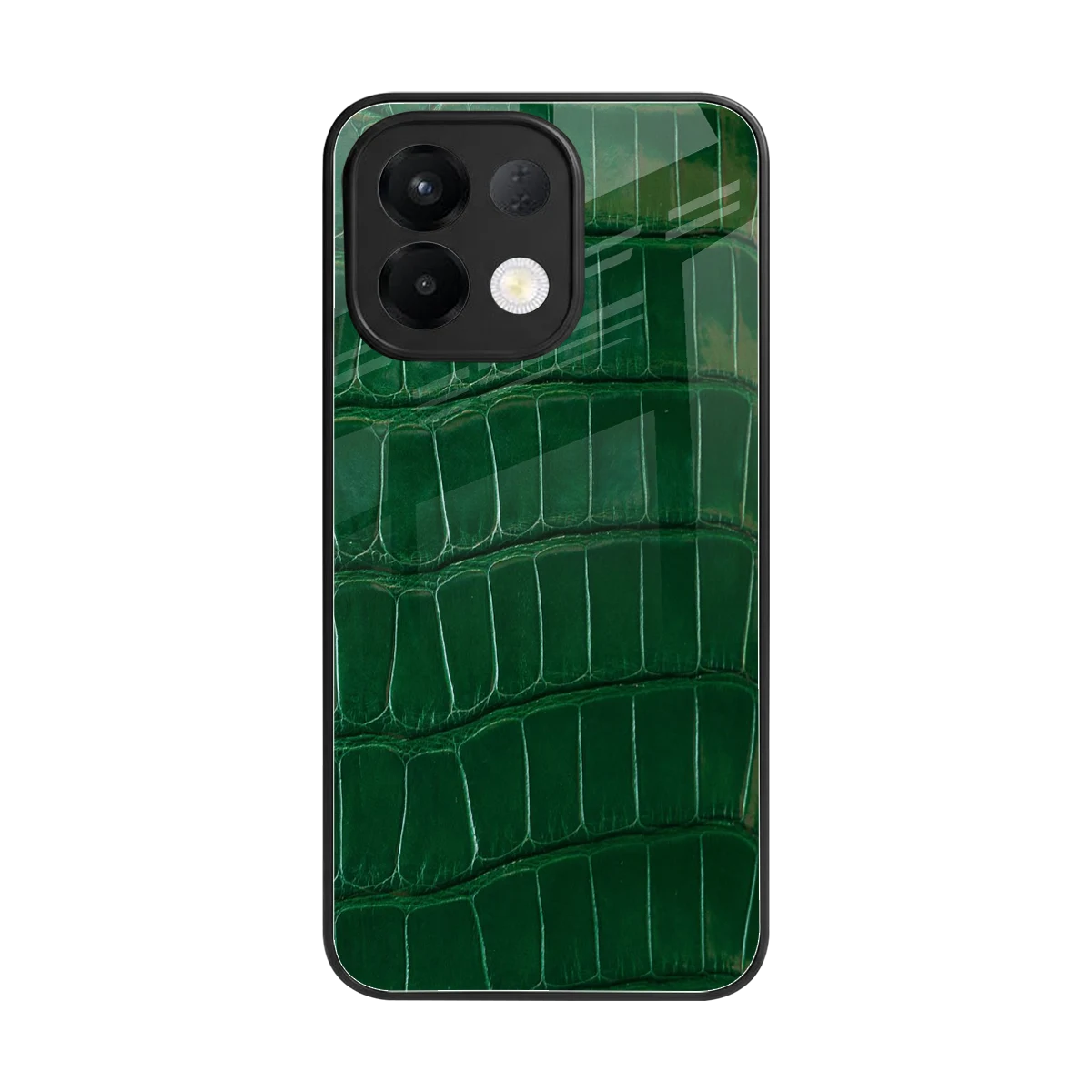 Croco Green back phone cover | glass case for oppo k13 5g