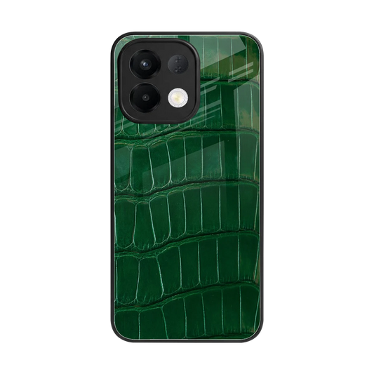 Croco Green back phone cover | glass case for oppo k13 5g