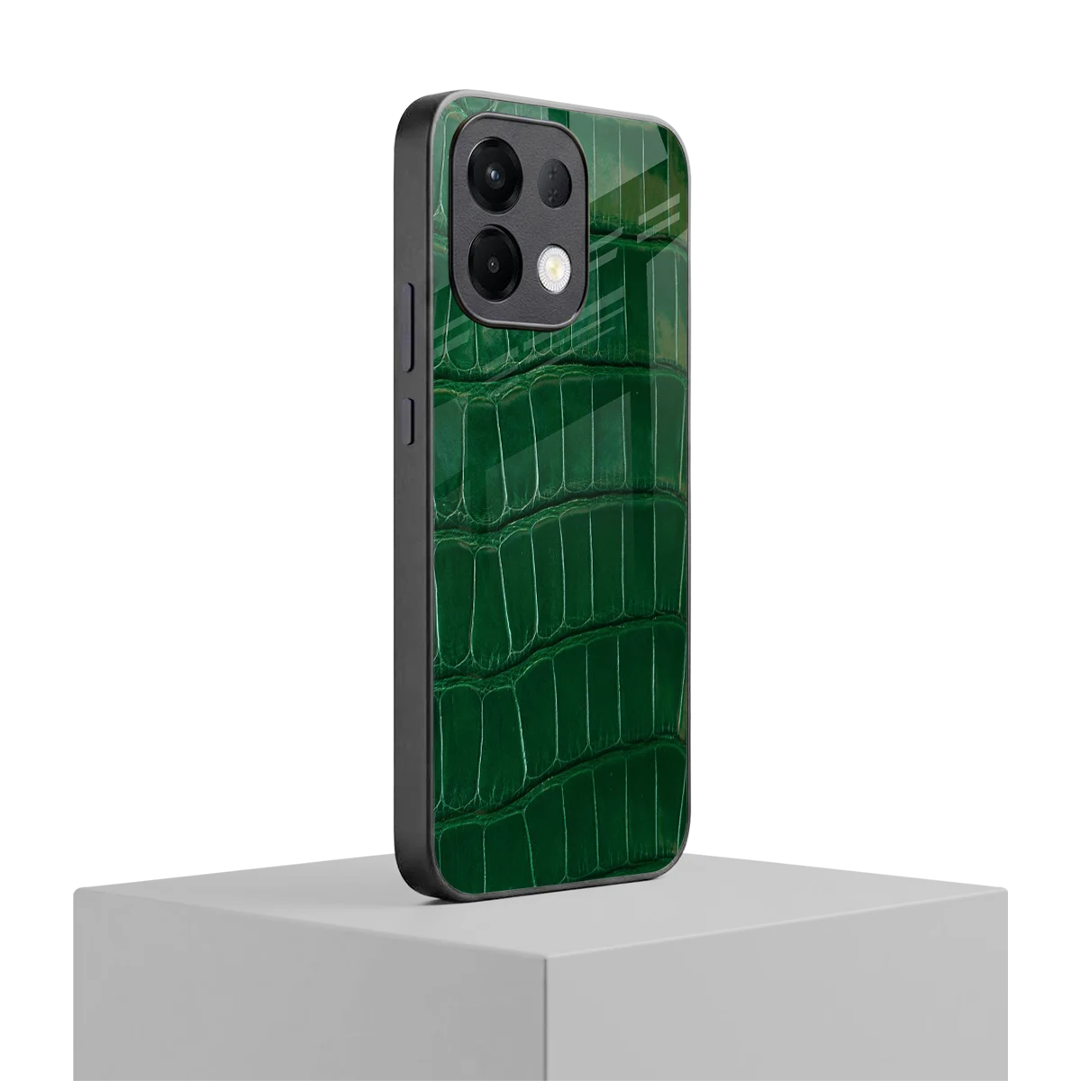 Croco Green oppo k13 5g mobile cover | shockproof glass phone case